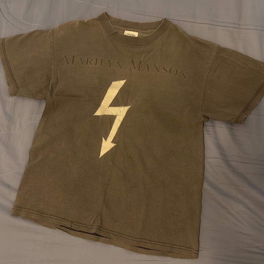 Marilyn Manson Lightning Bolt Vintage Tee